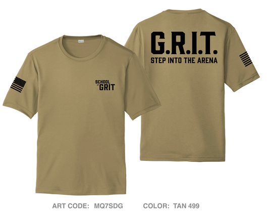 School of Grit Hi-Tech Performance Unisex SS Tee - MQ7SDG