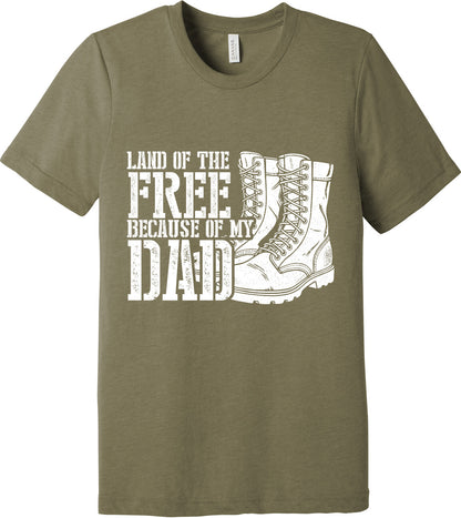 Emblem Comfort Unisex Triblend SS Tee - Because of Dad