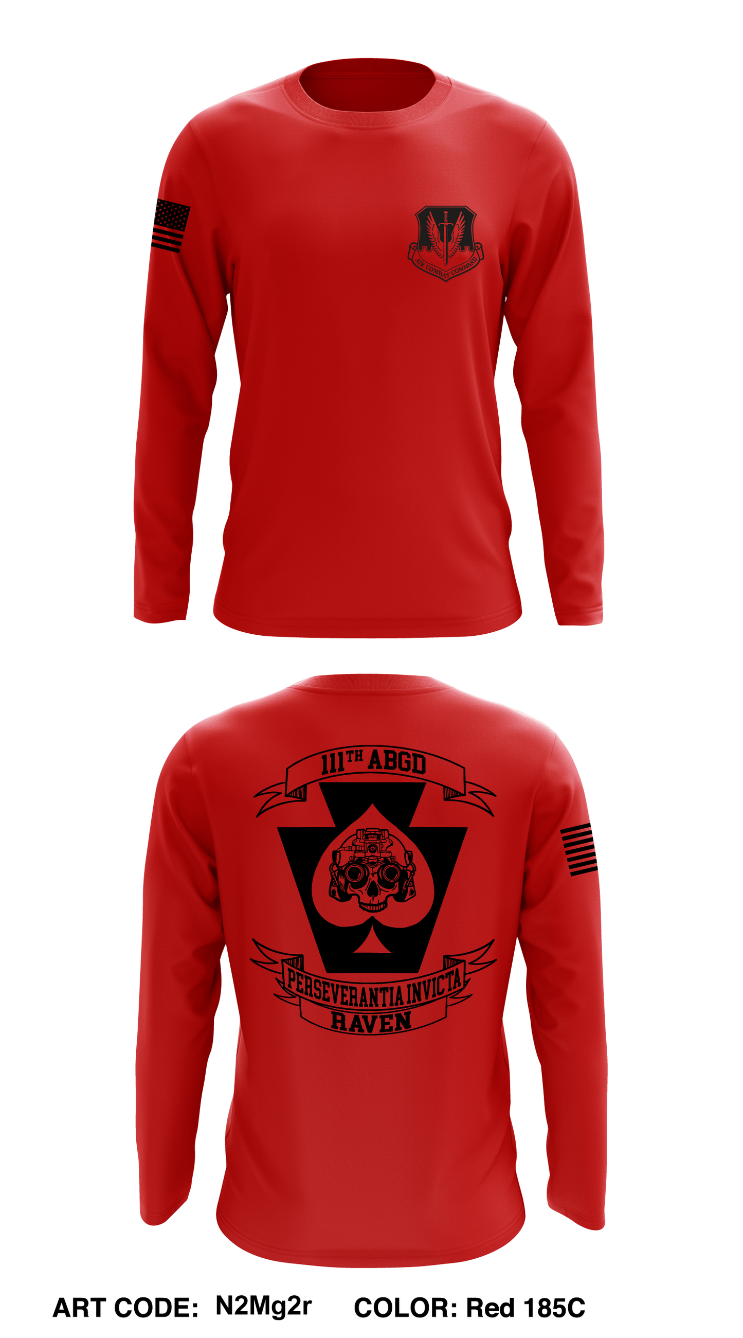 Delta Devils (111th ABGD) Core Men's LS Performance Tee - N2Mg2r