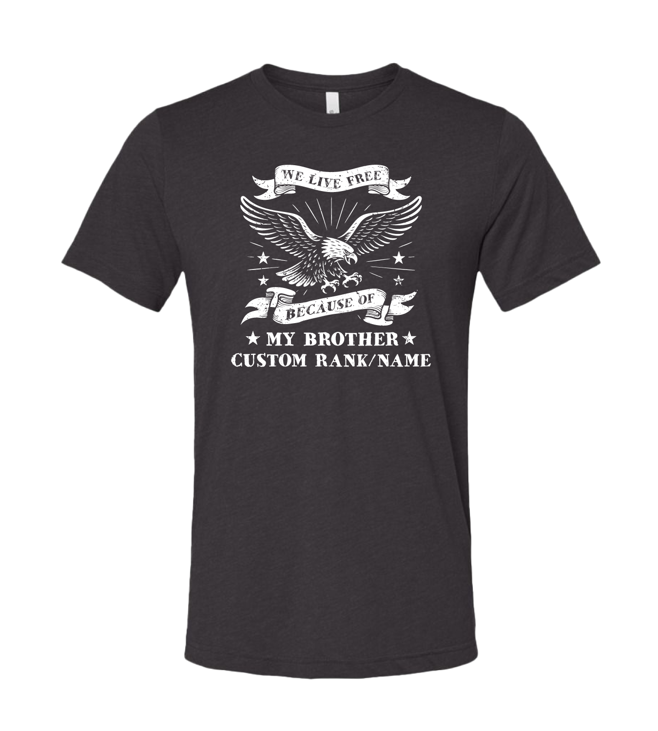 CUSTOM Comfort Unisex Triblend SS Tee - Live Free (9 Options)