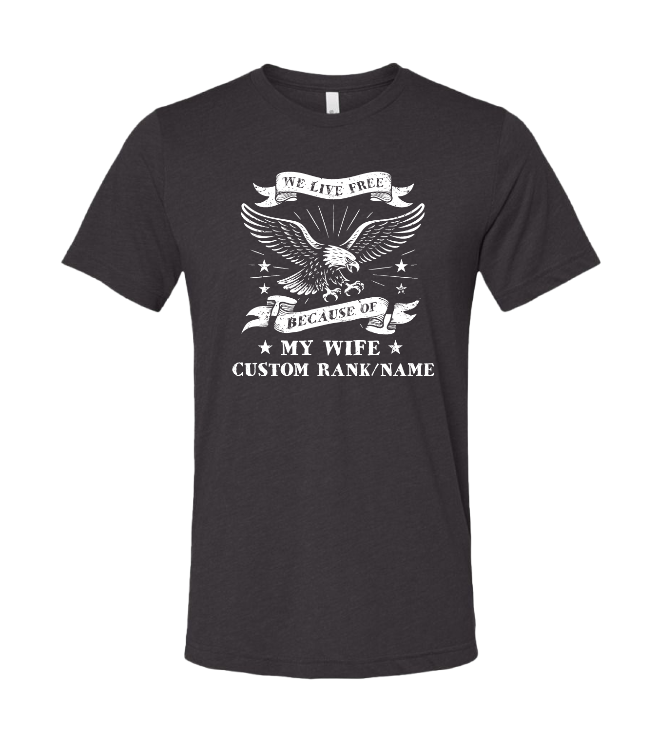 CUSTOM Comfort Unisex Triblend SS Tee - Live Free (9 Options)