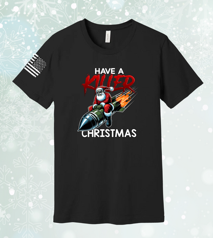 Emblem Holiday Series Comfort Unisex Cotton SS Tee - Killer Christmas