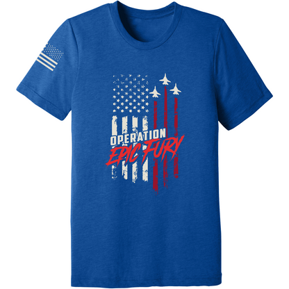 Operation Epic Fury Comfort Unisex Triblend SS Tee - Flag