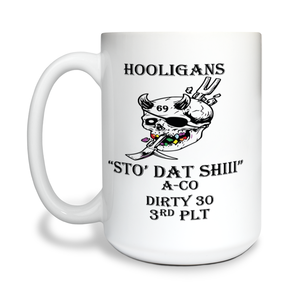 HOOLIGANS Store 1 15 oz White Ceramic Mug - TBM8Yf