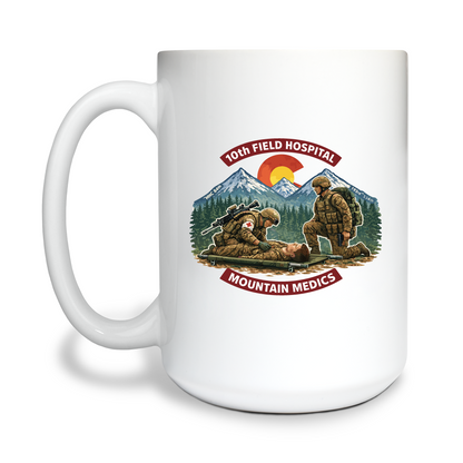 10th Field Hospital Store 1 15 oz White Ceramic Mug - vRyffv