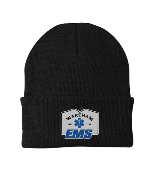 Wareham EMS Embroidered Knit Beanie - Town Sign