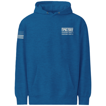 CUSTOM Operation Epic Fury Comfort Unisex Hooded Sweatshirt - Stealth