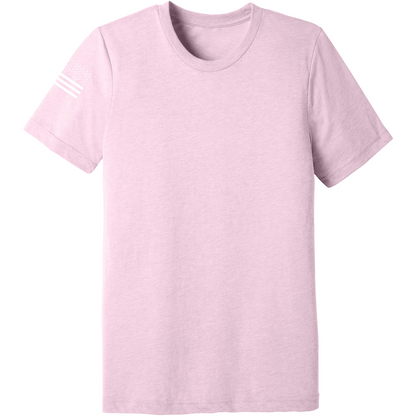 Emblem Basics Comfort Unisex Triblend SS Tee - White Flag