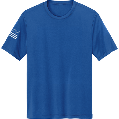 Emblem Basics Hi-Tech SS Performance Tee - White Flag