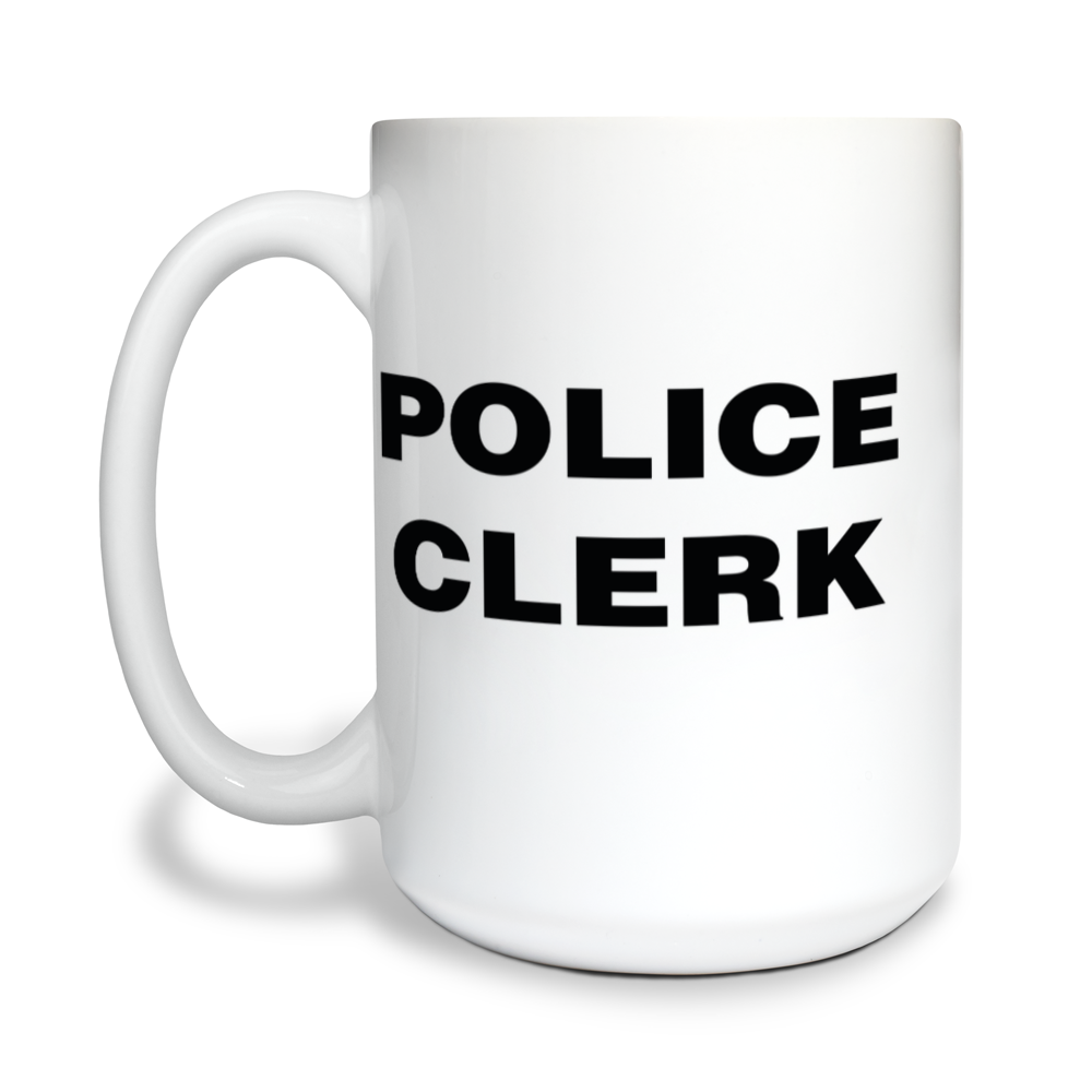 Ticonderoga Police Department 15 oz White Ceramic Mug - XPhnXf