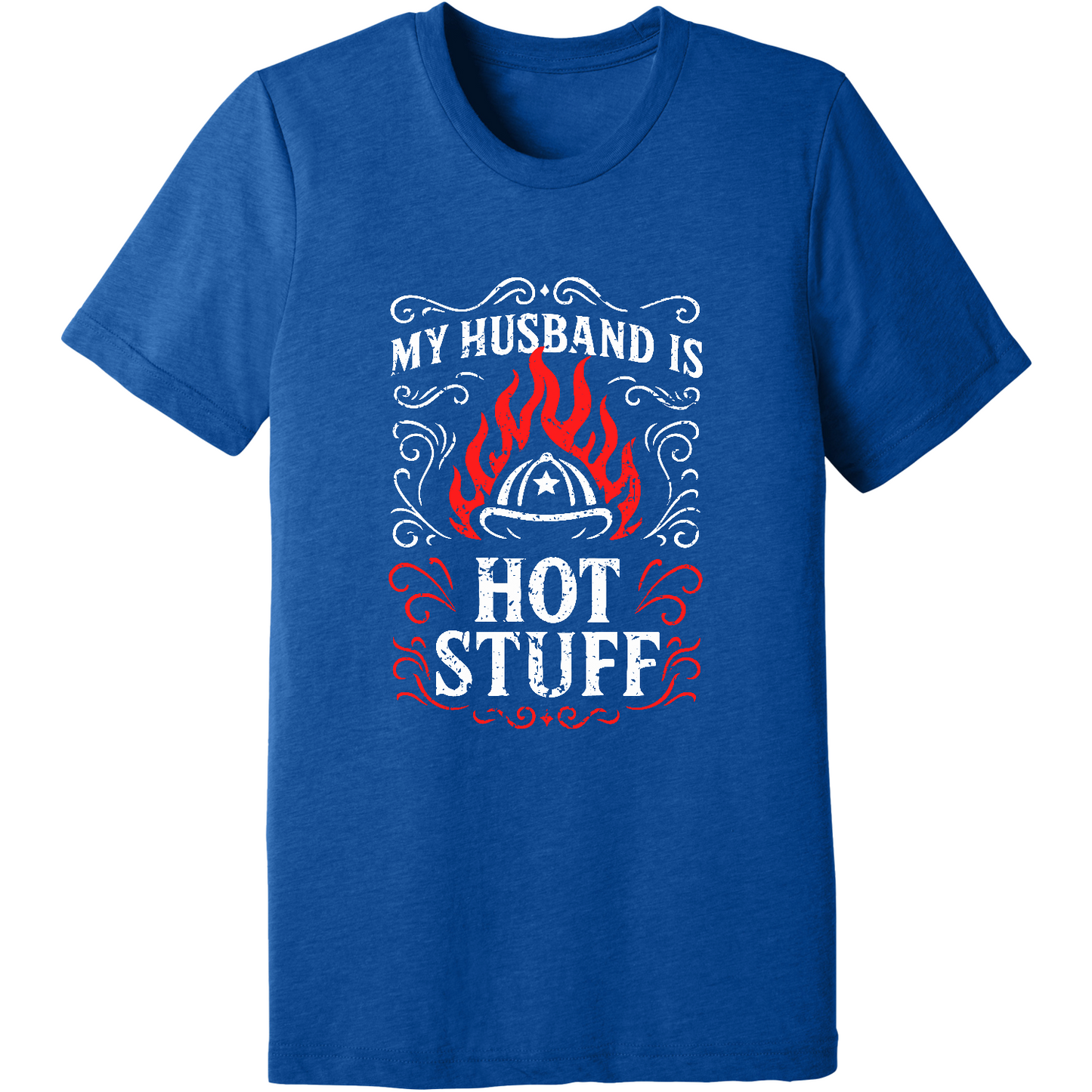 Emblem Comfort Unisex Triblend SS Tee - Husband Hot Stuff