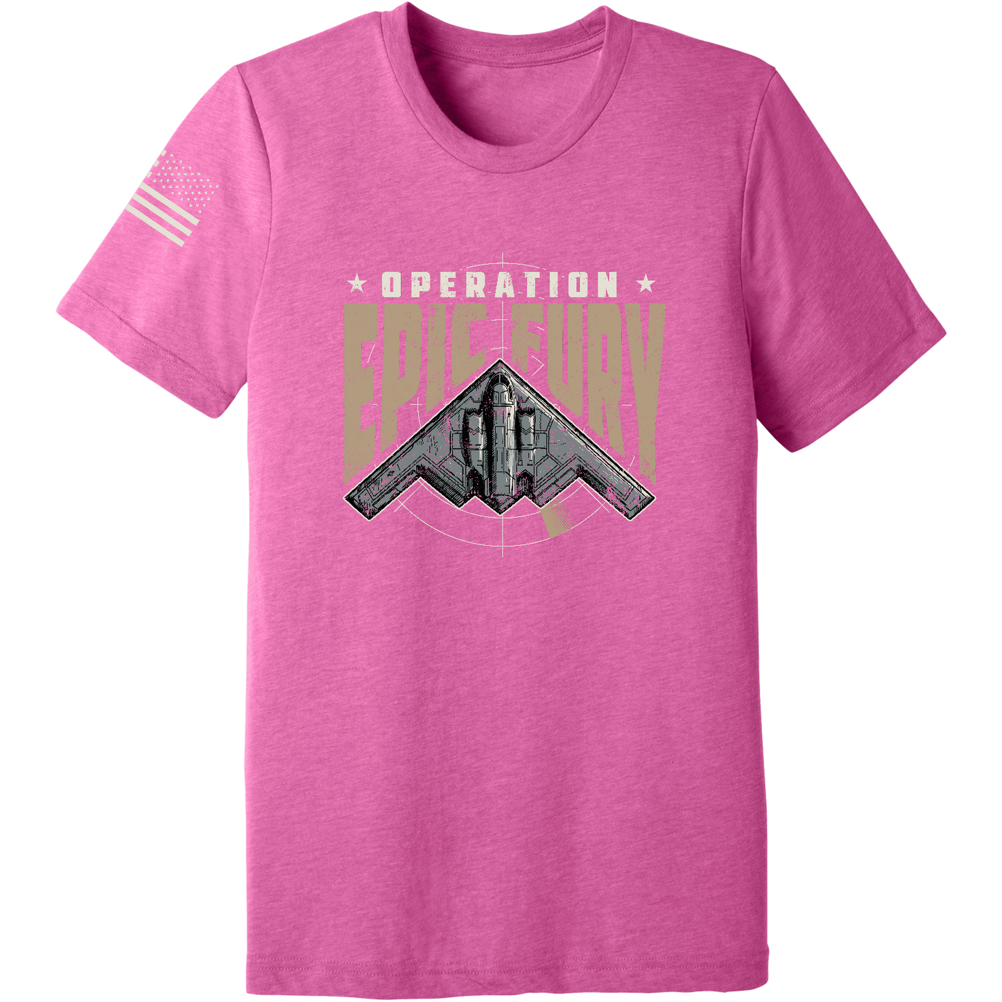 CUSTOM Operation Epic Fury Comfort Unisex Triblend SS Tee - Stealth