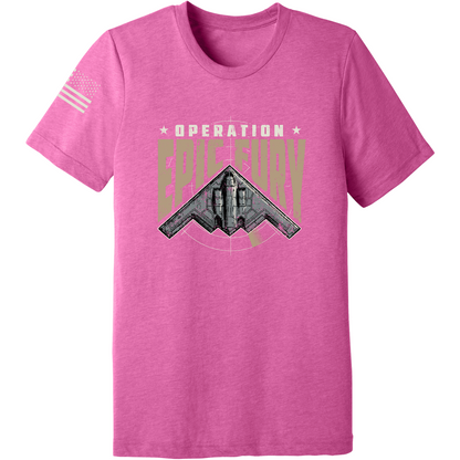 CUSTOM Operation Epic Fury Comfort Unisex Triblend SS Tee - Stealth