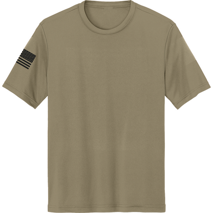Emblem Basics Hi-Tech SS Performance Tee - Black Flag