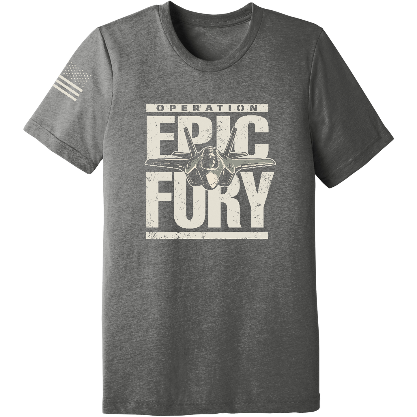 CUSTOM Operation Epic Fury Comfort Unisex Triblend SS Tee - Plane