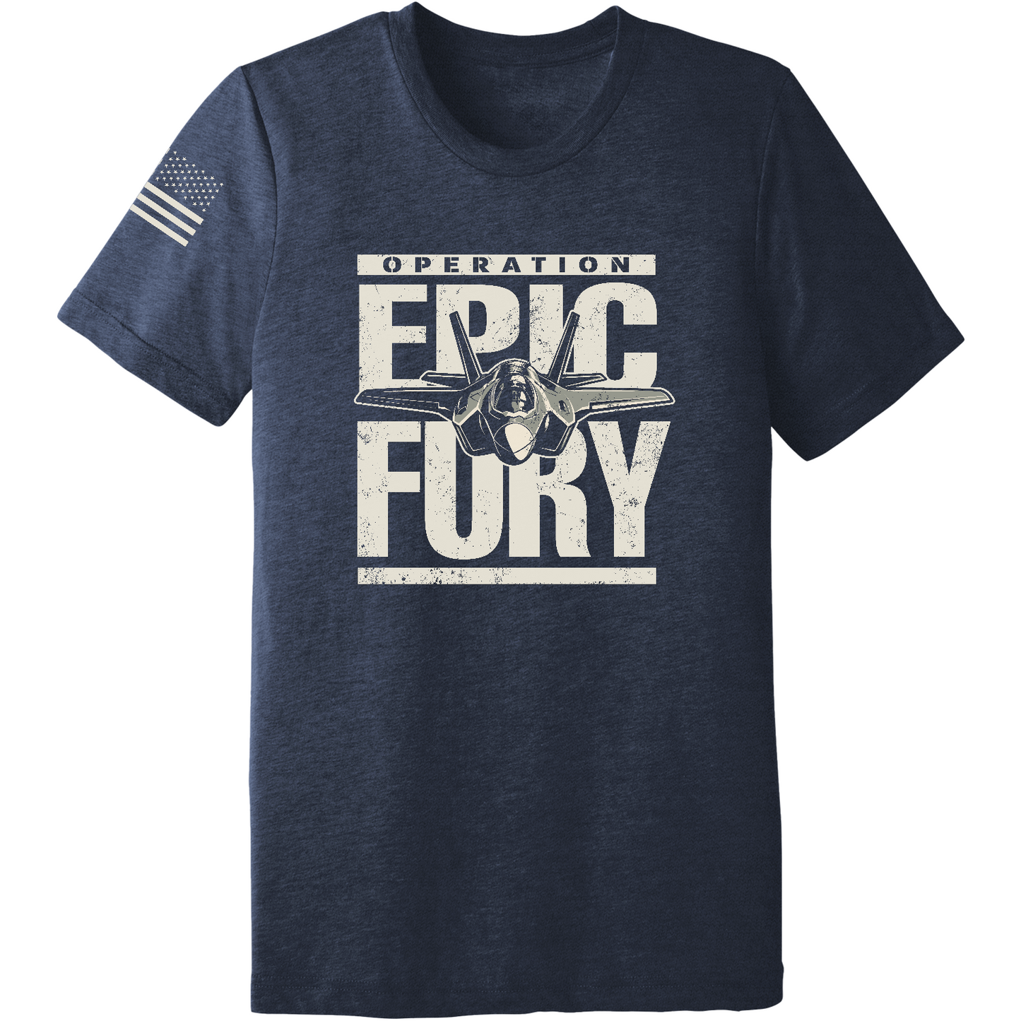 Operation Epic Fury Comfort Unisex Triblend SS Tee - Plane