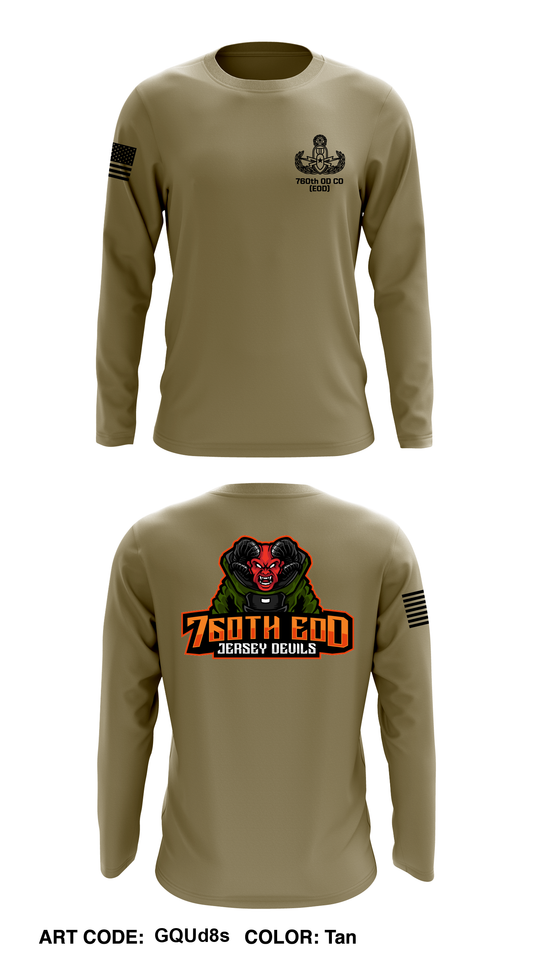 760TH EOD Core Men's LS Performance Tee - GQUd8s