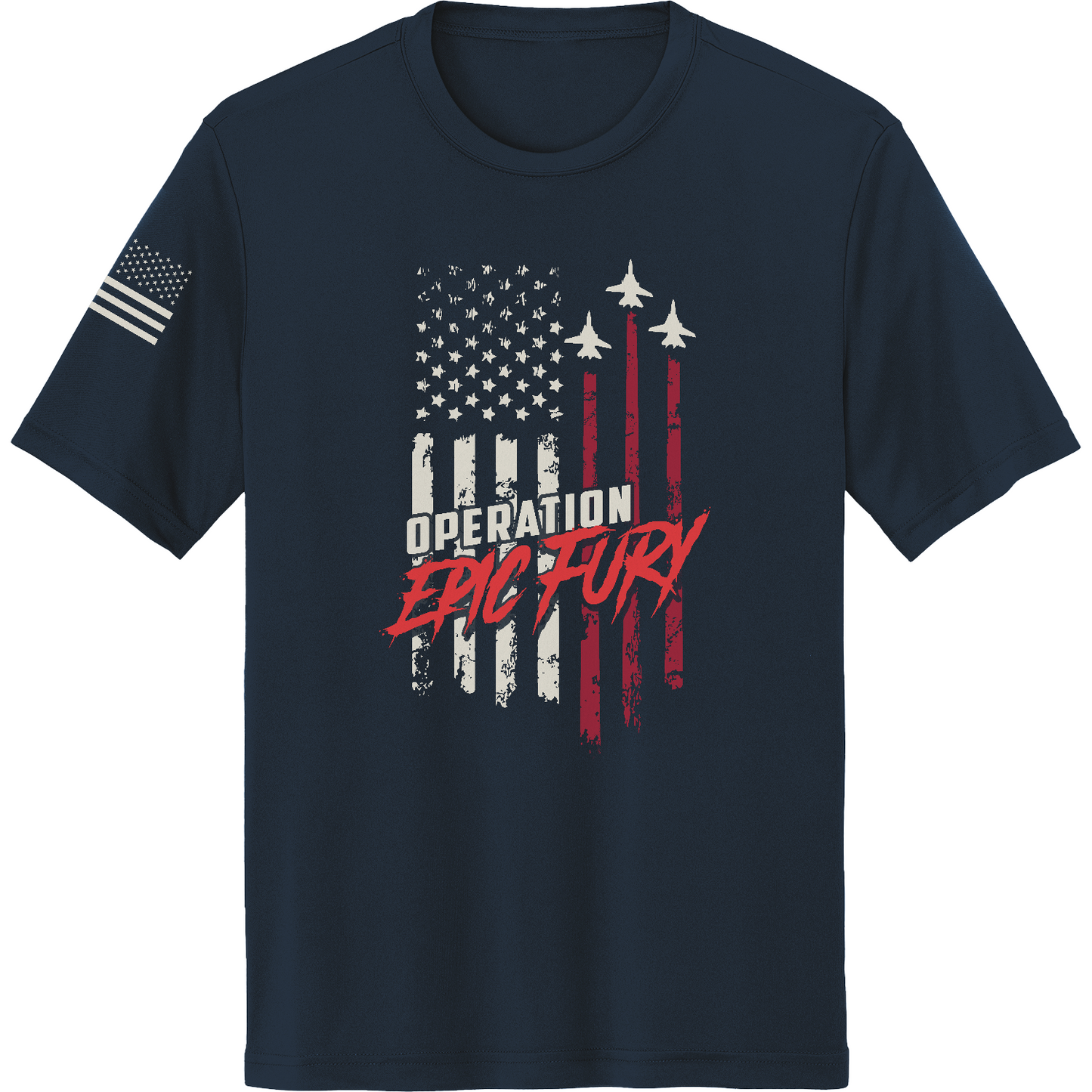 CUSTOM Operation Epic Fury Hi-Tech SS Performance Tee - Flag