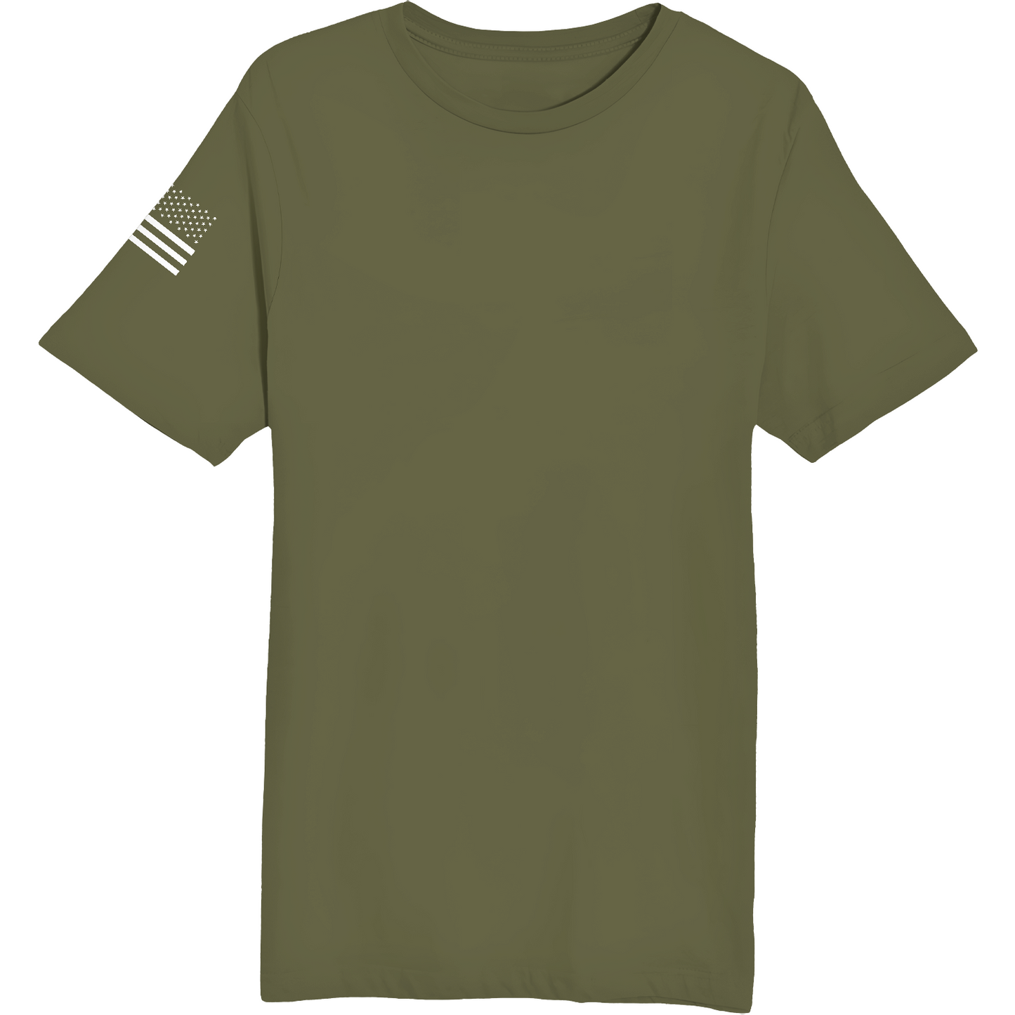 Emblem Basics Comfort Unisex Cotton SS Tee - White Flag