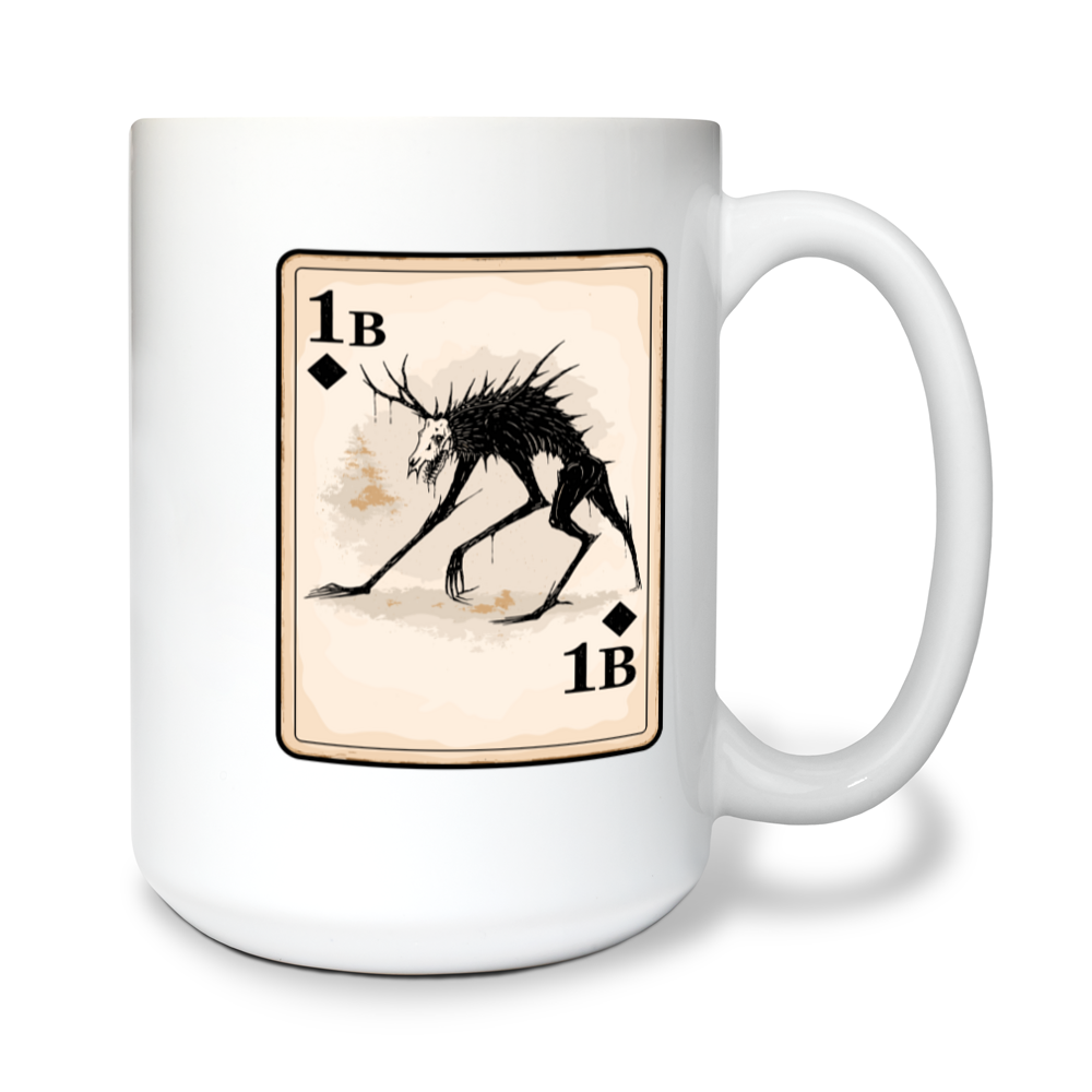 1B 15 oz White Ceramic Mug - xuRCaH
