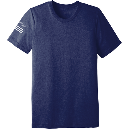 Emblem Basics Comfort Unisex Triblend SS Tee - White Flag