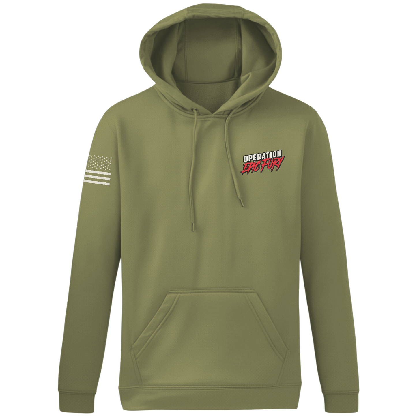Operation Epic Fury Hi-Tech Performance Hoodie - Flag