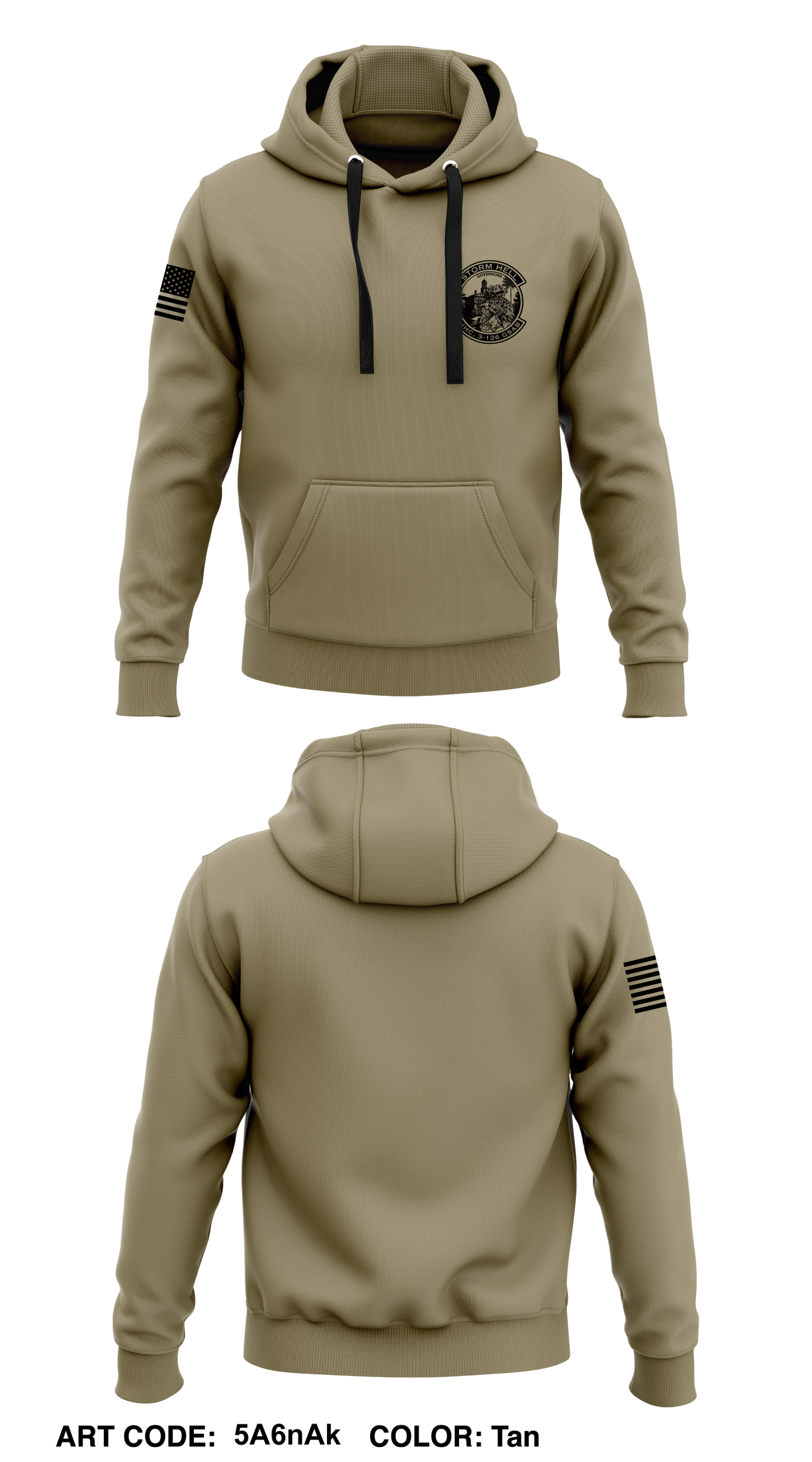 HHC 3-126 GSAB Governors Core Men's Hooded Performance Sweatshirt