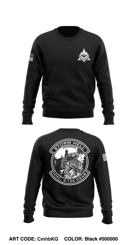 HHC 3-126 GSAB Governors Core Men's Crewneck Performance Sweatshirt