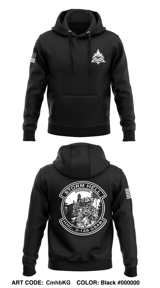HHC 3-126 GSAB Governors Core Men's Hooded Performance Sweatshirt