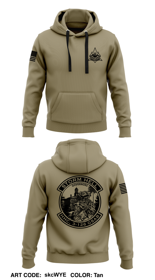 HHC 3-126 GSAB Governors Core Men's Hooded Performance Sweatshirt