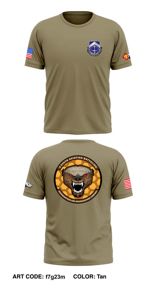 HHC 2-245th AVN Core Men's SS Performance Tee - f7g23m