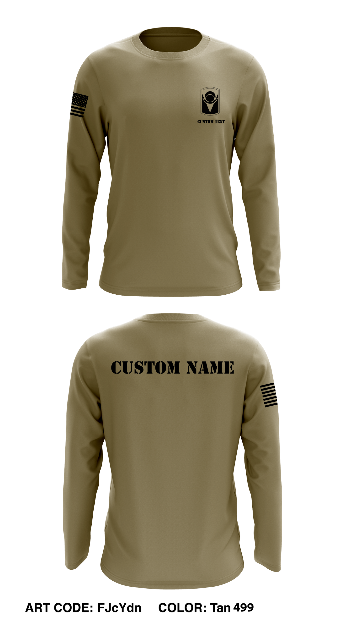 CUSTOM 53rd Brigade Core Men's LS Performance Tee - FJcYdn