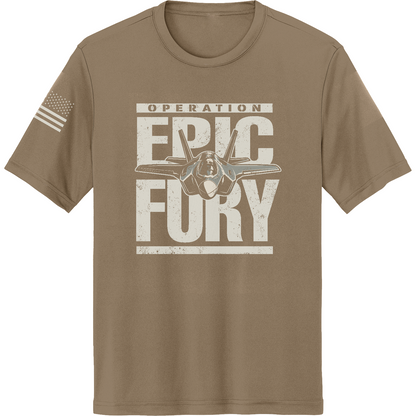 Operation Epic Fury Hi-Tech SS Performance Tee - Plane