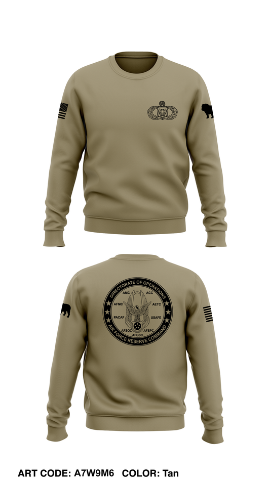 HQ AFRC COMMAND CENTER A3|A310 Core Men's Crewneck Performance Sweatshirt