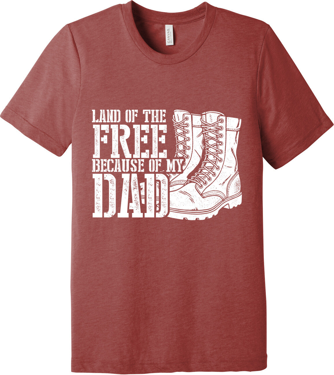 Emblem Comfort Unisex Triblend SS Tee - Because of Dad