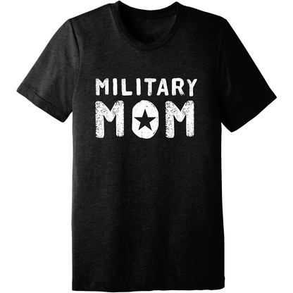 Emblem Comfort Unisex Triblend SS Tee - Military Mom White