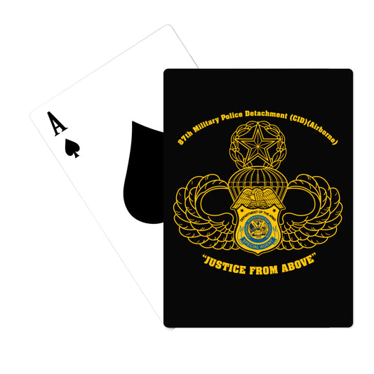87TH MP DET (CID) (ABN) Playing Cards - 178670