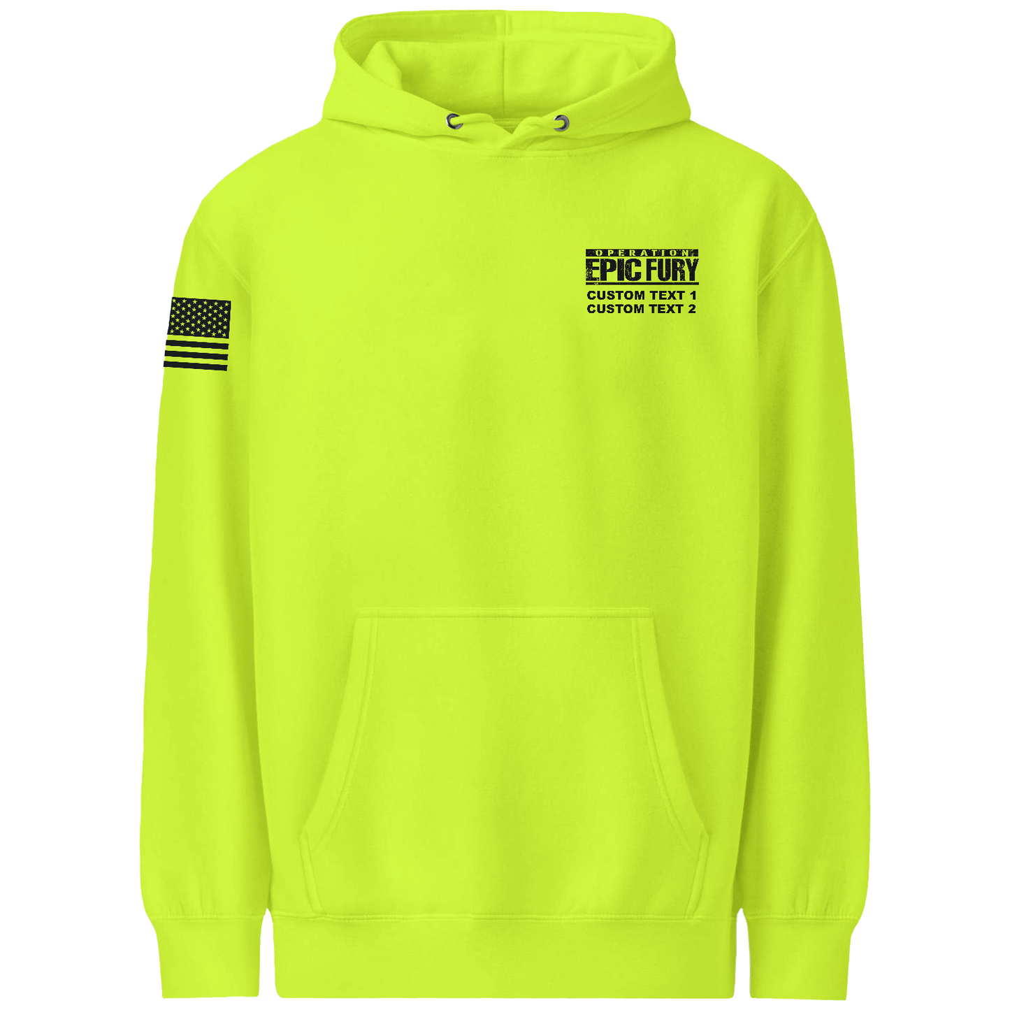 CUSTOM Operation Epic Fury Comfort Unisex Hooded Sweatshirt - Eagle