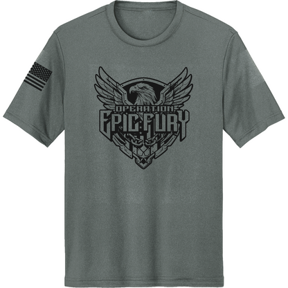 CUSTOM Operation Epic Fury Hi-Tech SS Performance Tee - Eagle