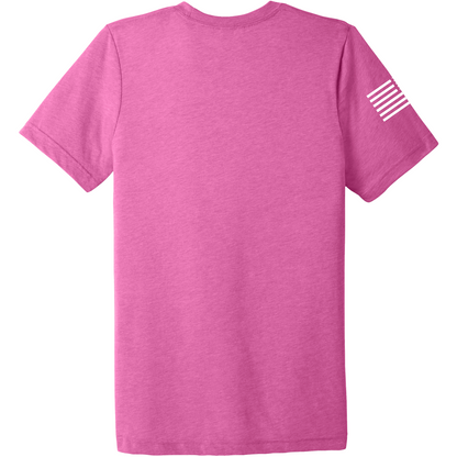 Emblem Basics Comfort Unisex Triblend SS Tee - White Flag