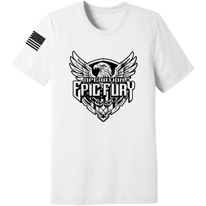 Operation Epic Fury Comfort Unisex Triblend SS Tee - Eagle
