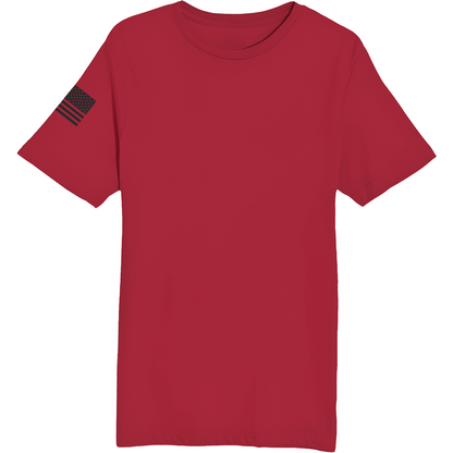 Emblem Basics Comfort Unisex Cotton SS Tee - Black Flag