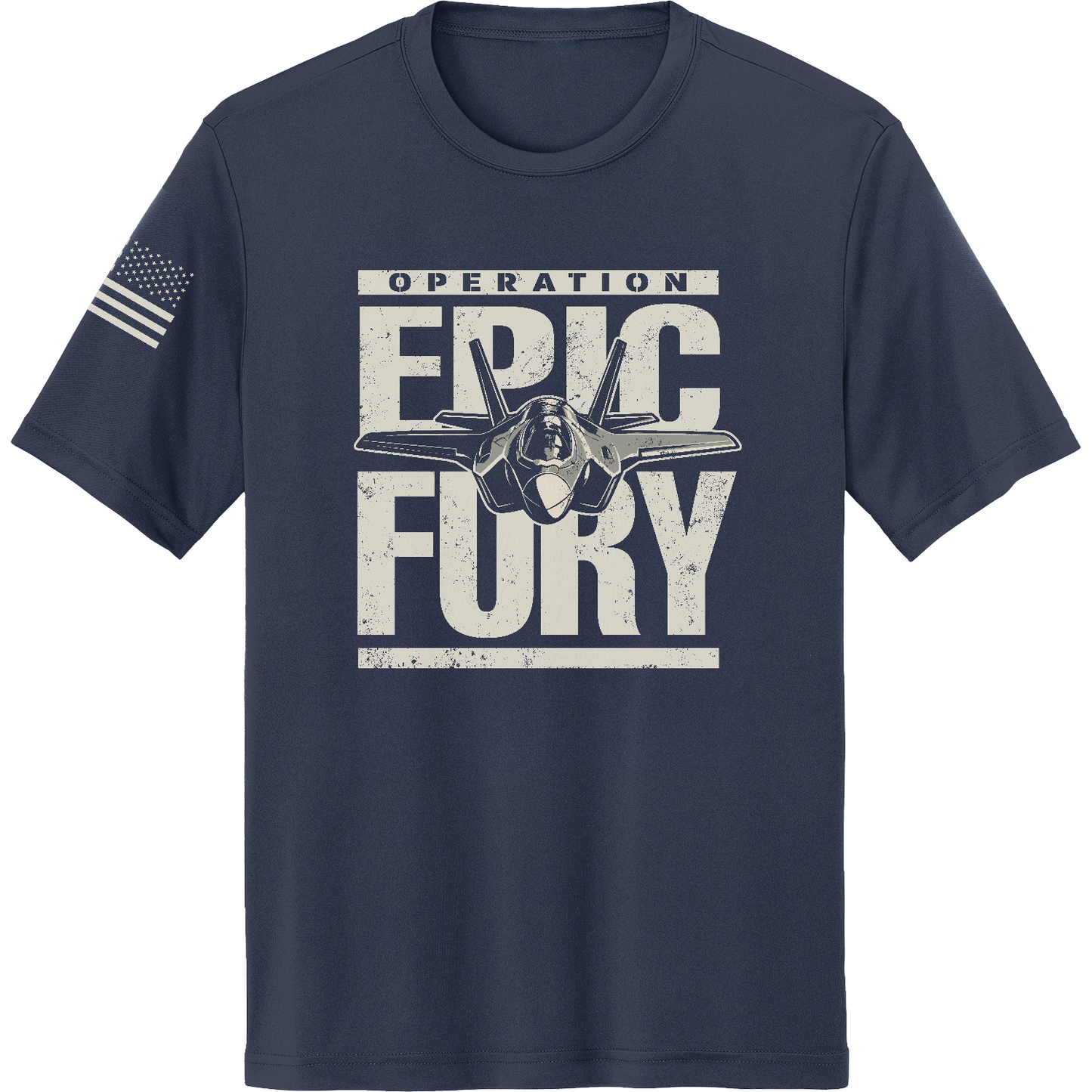 CUSTOM Operation Epic Fury Hi-Tech SS Performance Tee - Plane
