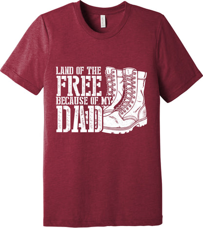 Emblem Comfort Unisex Triblend SS Tee - Because of Dad