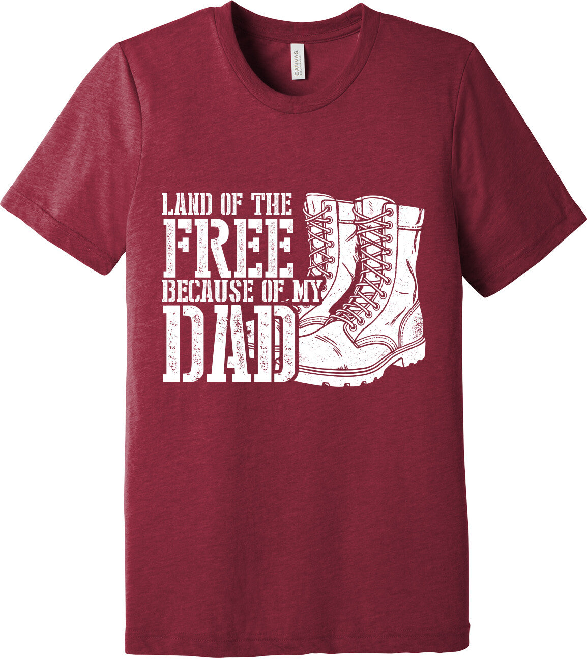 Emblem Comfort Unisex Triblend SS Tee - Because of Dad