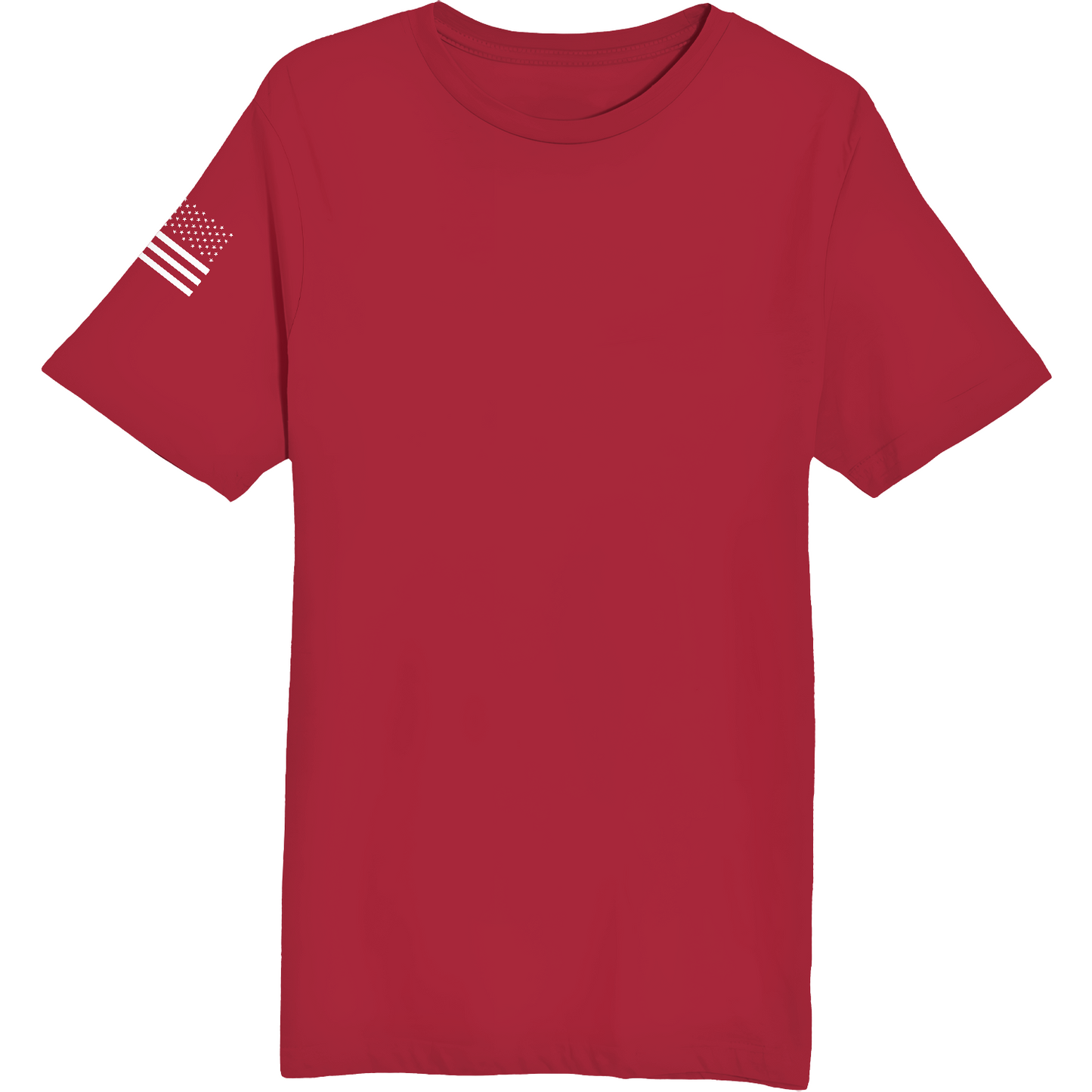 Emblem Basics Comfort Unisex Cotton SS Tee - White Flag