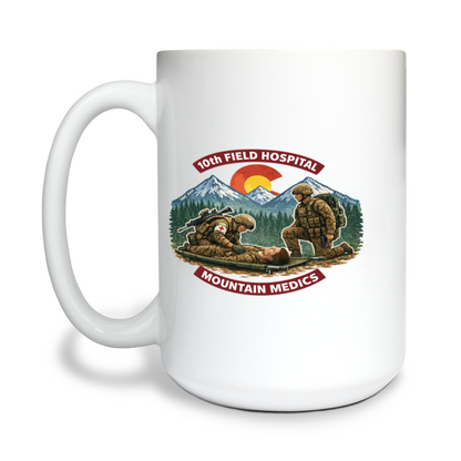 10th Field Hospital Store 1 15 oz White Ceramic Mug - vRyffv
