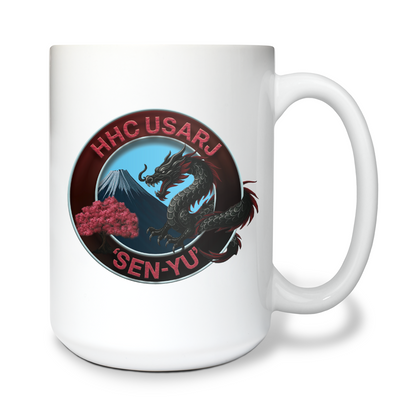 HHC, USARJ 15 oz White Ceramic Mug - USARJ_D