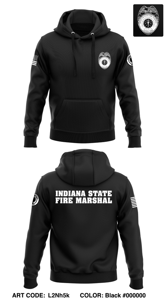 Indiana State Fire Marshal Store 1 Core Men's Hooded Performance Sweatshirt - L2Nh5k