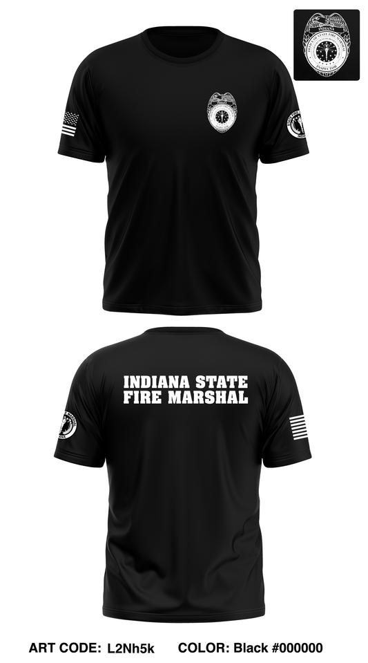 Indiana State Fire Marshal Store 1 Core Men's SS Performance Tee - L2Nh5k